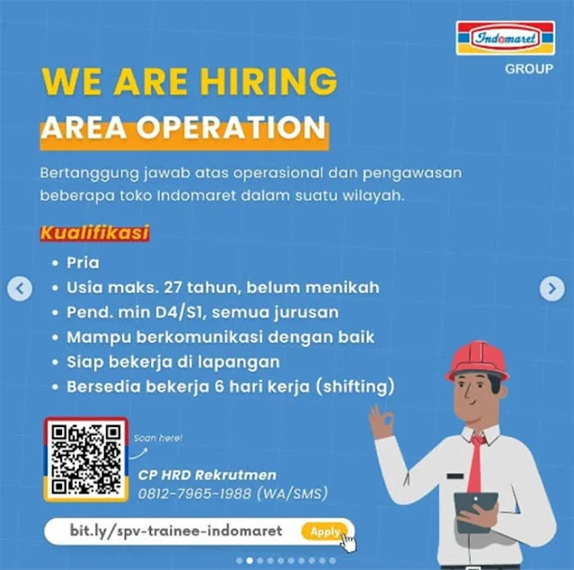 contoh iklan lowongan kerja indomaret