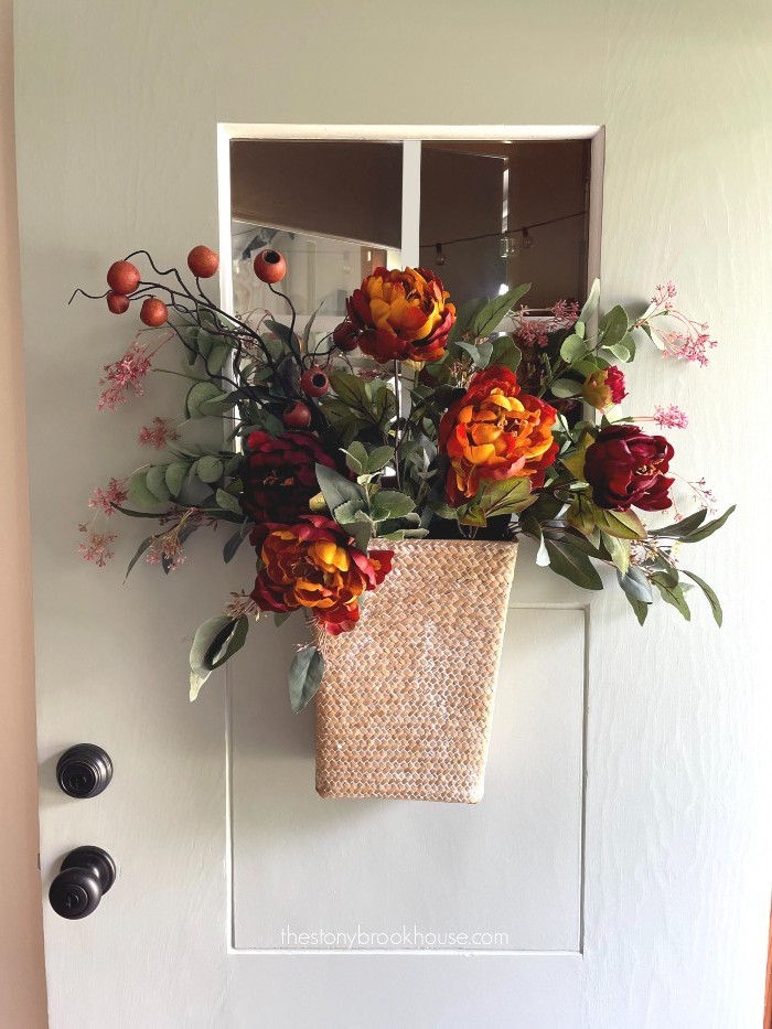 Adding seed pods to front door basket