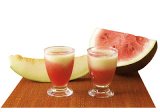 Zumo de melón y sandia