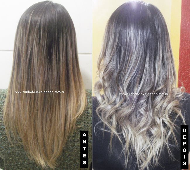 Antes e depois usando Magic Color Power