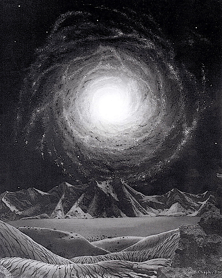 a Chesley Bonestell galaxy