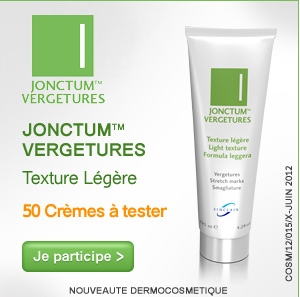 50 crèmes légères JonctumTM Vergetures à tester