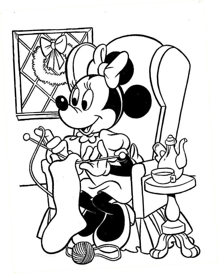 Download MINNIE MOUSE DISNEY CHRISTMAS COLORING