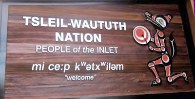 Tsleil- Waututh Nation welcoming plaque