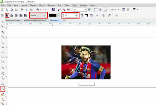 Membuat gambar seperti kaca pecah CorelDRAW