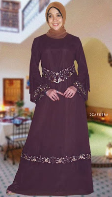 Fashion, model, Beautiful, To Feast,Show Gamis, Rose Brown, http://muslimmfashion.blogspot.com/