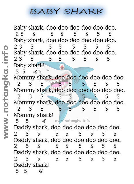 Not Angka Baby Shark Doo Doo Doo