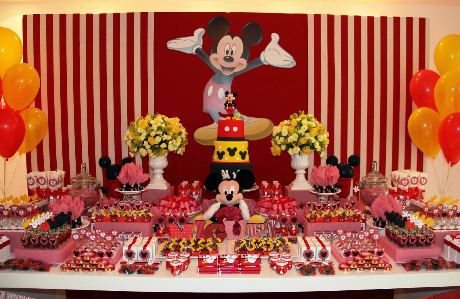 Festa De Aniversario Do Mickey - Festa do Mickey 50 Ideias de decoração!!! Construindo