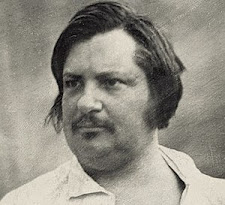 foto de rosto do escritor Honoré de Balzac