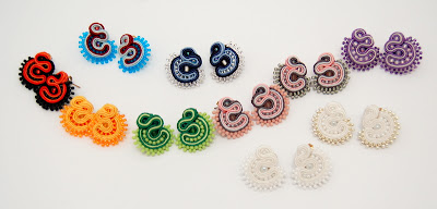 kolczyki sutasz soutache earrings 