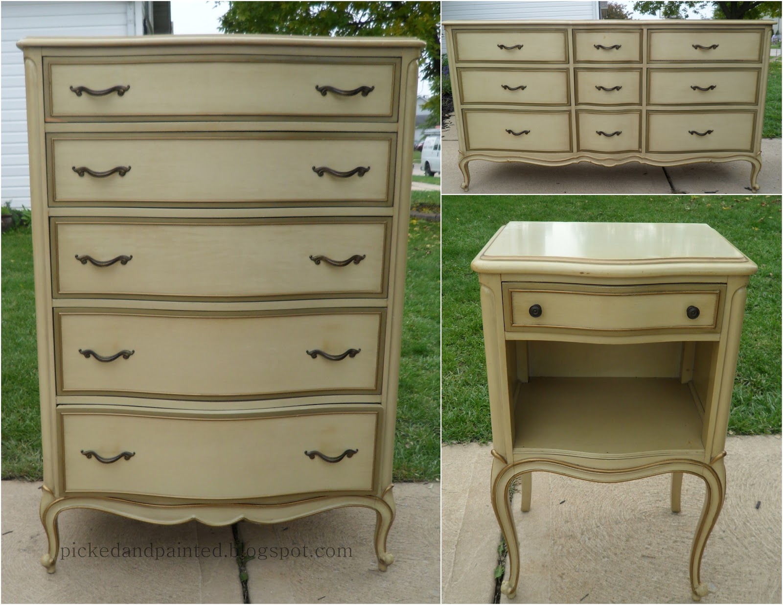 Picked & Painted: French Provincial Dresser Set