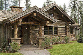 แบบบ้านโครงสร้างไม้ผนังหิน
