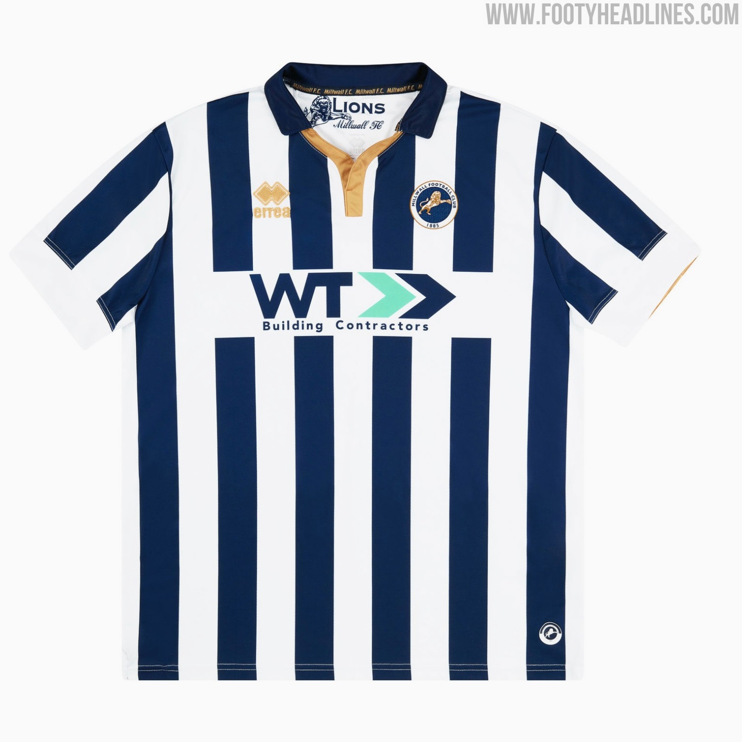 Erreà is the new technical partner of Millwall Football Club