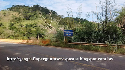 Ponte sobre o rio Novo em Dona Euzébia