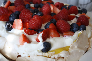 Pavlova med sitronsaft