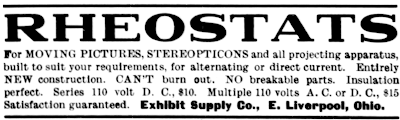 Exhibit Supply Co. - The Billboard, July 28, 1906