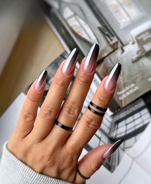 Top 19 Black Chrome Nails 2024: Trendy Designs for Fashion-Forward Style 