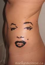 marilyn monroe lips tattoos