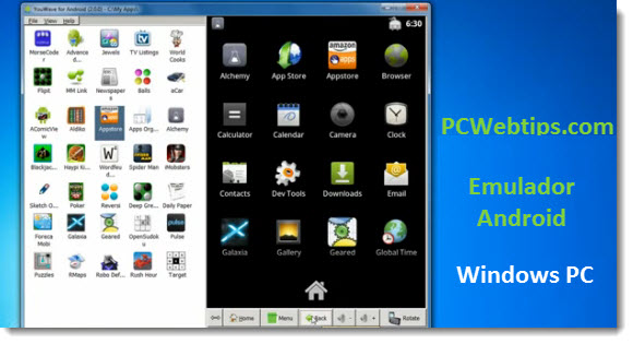 aplicaciones android pc 