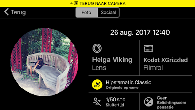 Schermafbeelding Hipstamatic-instellingen Helga Viking + Kodot XGrizzled
