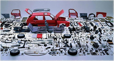 All parts of a car..