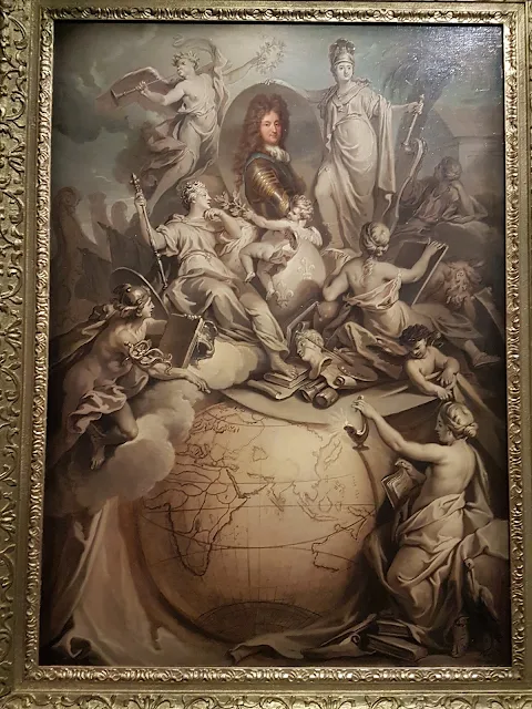 Allégorie d'Antoine Dieu à la gloire de Philippe d'Orléans. musée de Versailles