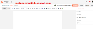 Cara Posting atau Menulis Artikel di Blog Blogspot