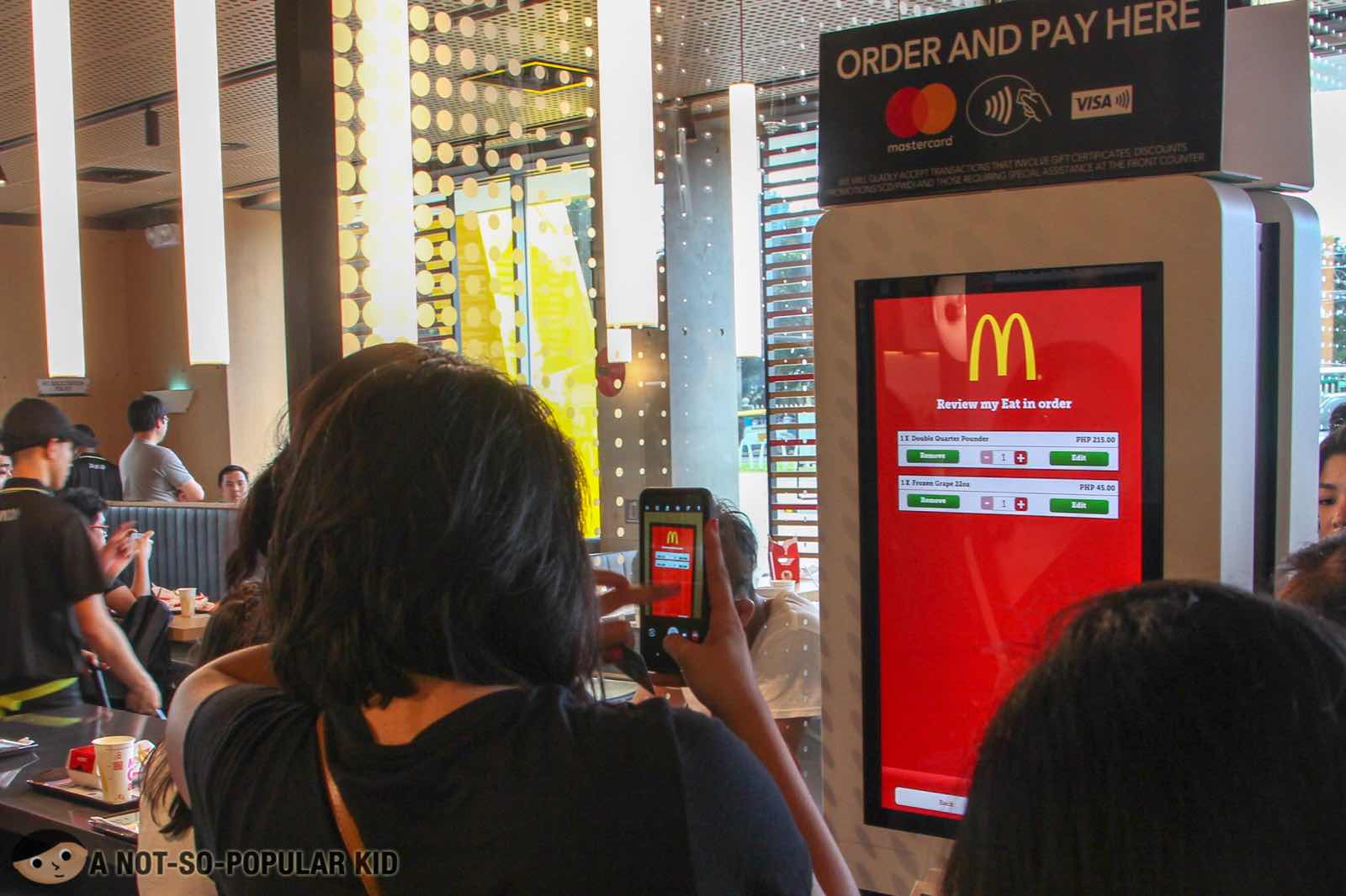 Self-Ordering Kiosks of NXTGEN McDonald's