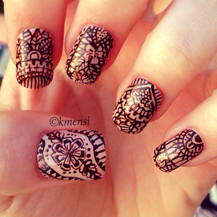  Henna  Inspired Nail  Art Designs 