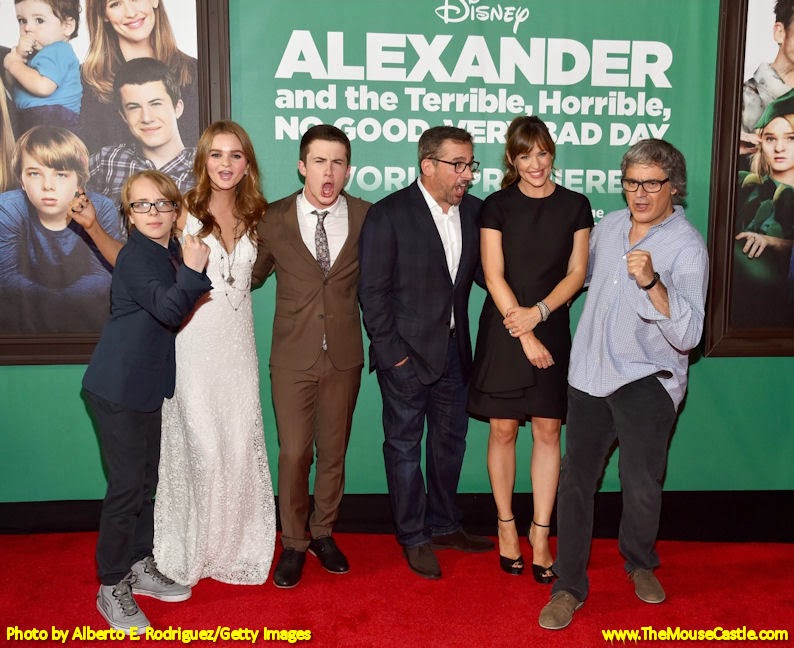The cast of Alexander and the Terrible, Horrible, No Good, Very Bad Day