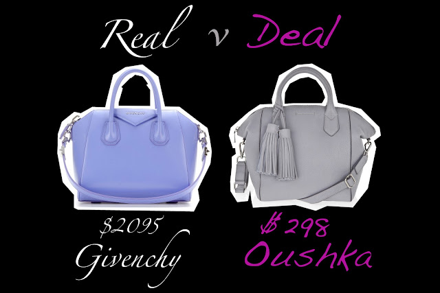 Real versus Deal featuring Givenchy and Oushka handbags