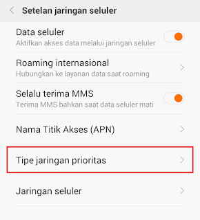 Mengaktifkan Jaringan 4G di Smartphone Android