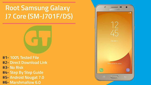 Samsung J7 Core (SM-J701F/DS) Nougat 7.0 Root & Unlock