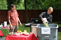 King County Washington residents dispose of food waste.