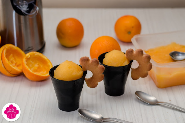 Recette facile de sorbet à l'orange - avec ou sans sorbetière