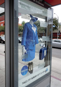 Pan Am TV show bus shelter installation