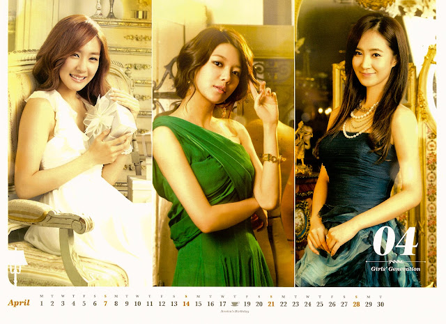 SNSD Girls Generation Calendar 2013 wallpaper