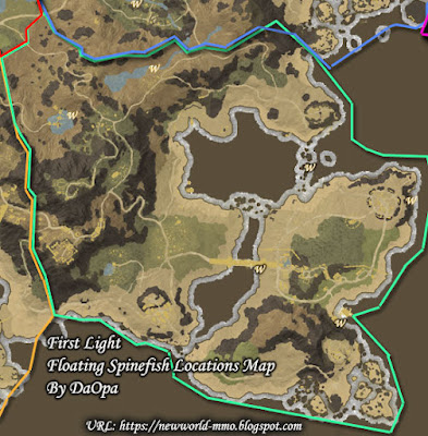 First Light floating spinefish locations map