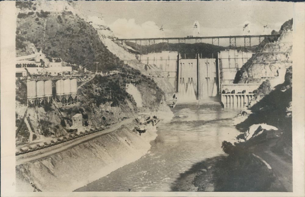 The Bhakra Dam Under Construction -  July 1960