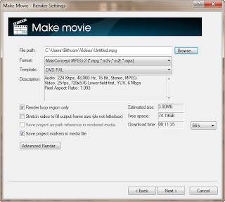 Cara burning DVD Pada Sony Vegas