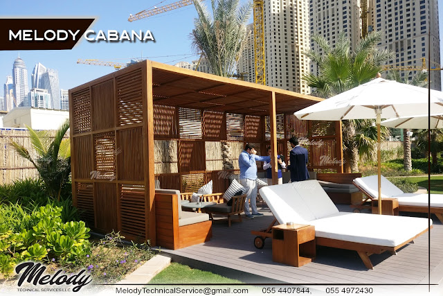 Wooden Cabana in Dubai Abu Dhabi Sharjah