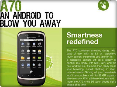 micromax a70 android phone