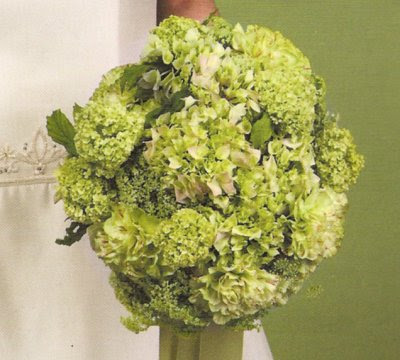 There is always some amount of green in most wedding bouquets and flower