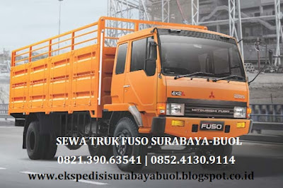 SEWA TRUCK FUSO DARI SURABAYA KE BUOL MURAH