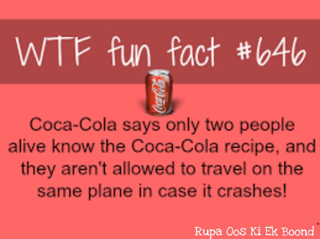 कोका -कोला रोचक तथ्य ~ Amazing Facts about Coca - Cola