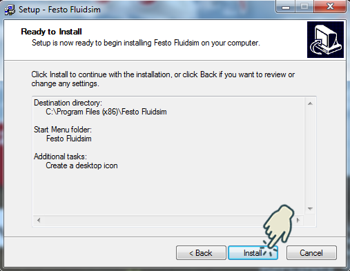 Gambar 8 : Install Festo FluidSIM 