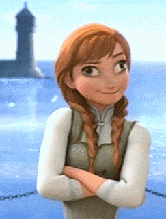 Anna Frozen animasi bergerak