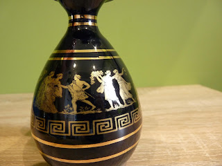 Grecka porcelana 24k złoto amfora wazon