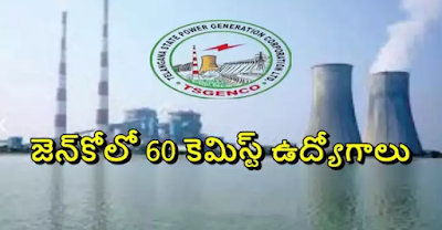 TSGENCO Chemist: 60 Chemist Jobs in Telangana Genco.. Salary up to Rs.1,31,220 TSGENCO Chemist : తెలంగాణ జెన్‌కోలో 60 కెమిస్ట్‌ ఉద్యోగాలు.. రూ.1,31,220 వరకూ జీతం