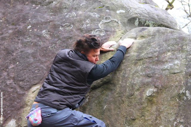 Igor Bogdanoff, dans un 6A du Bas Cuvier, Fontainebleau